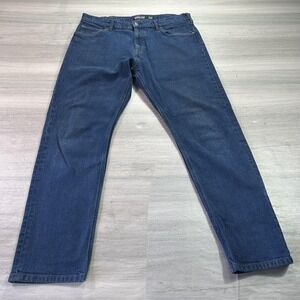 Patagonia Jeans Mens 36x31 Blue Organic Cotton Stretch Denim Straight Leg 21625